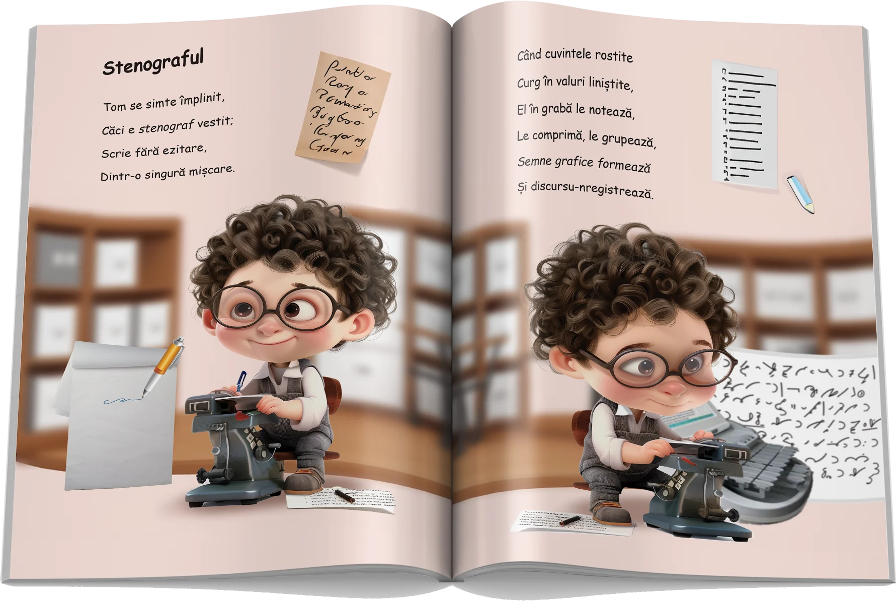 Pagină interioară din Setul Universul Meseriilor