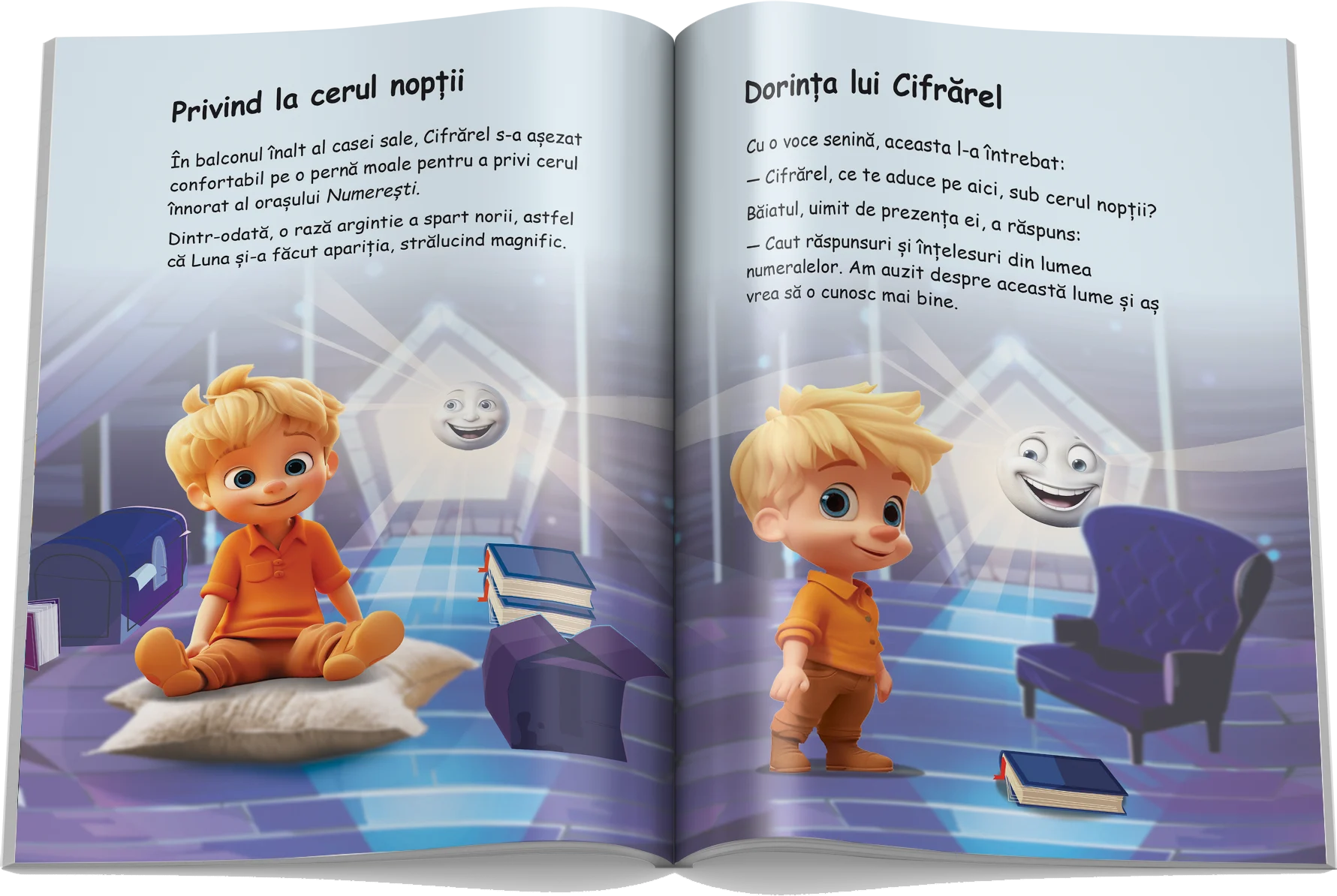 Pagină interioară din Setul Părți de Vorbire