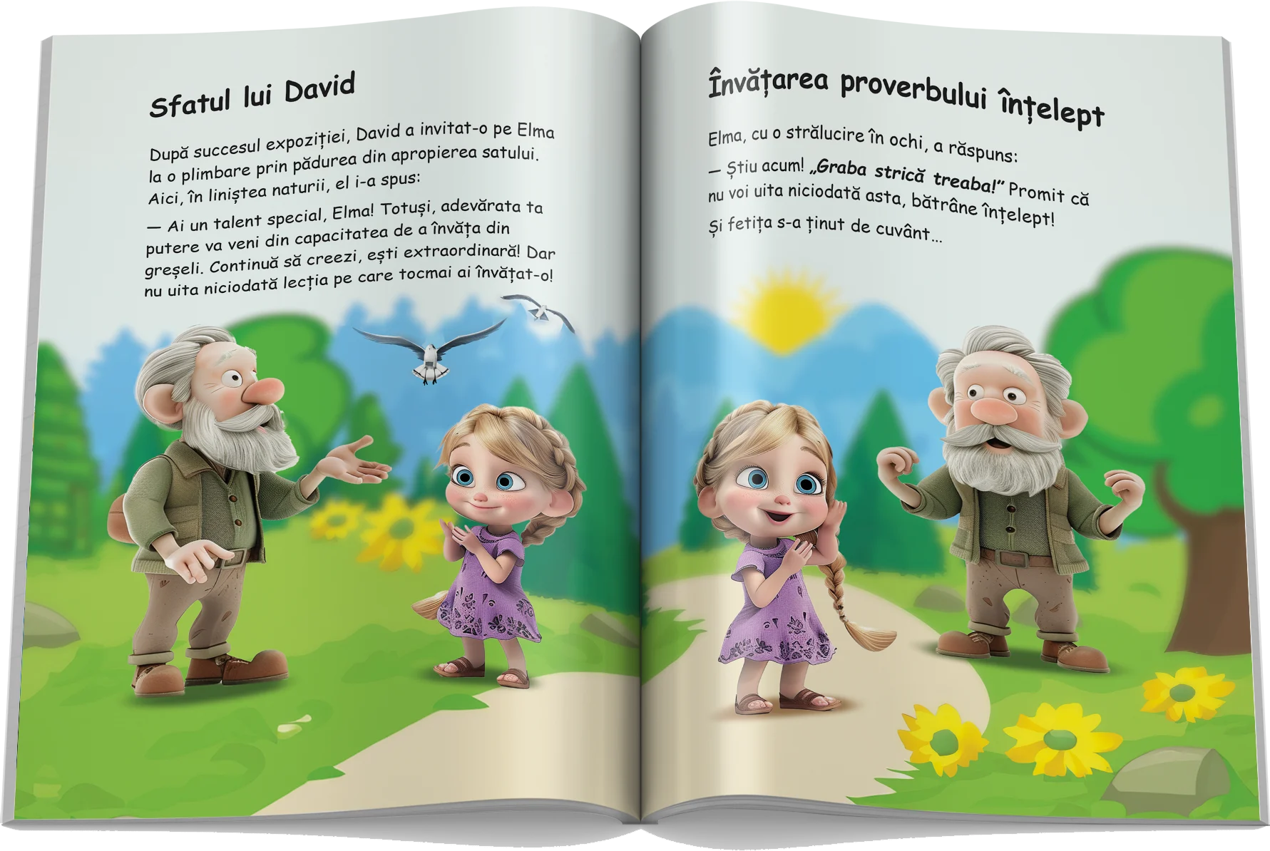 Pagină interioară din Setul Proverbe Românești