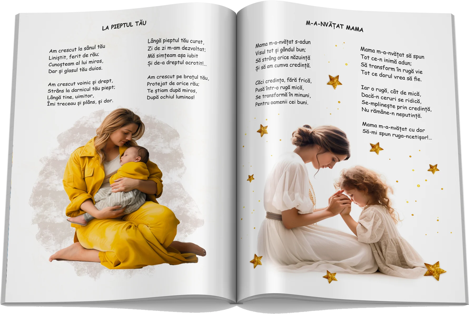 Pagină interioară din Versuri pentru Mama