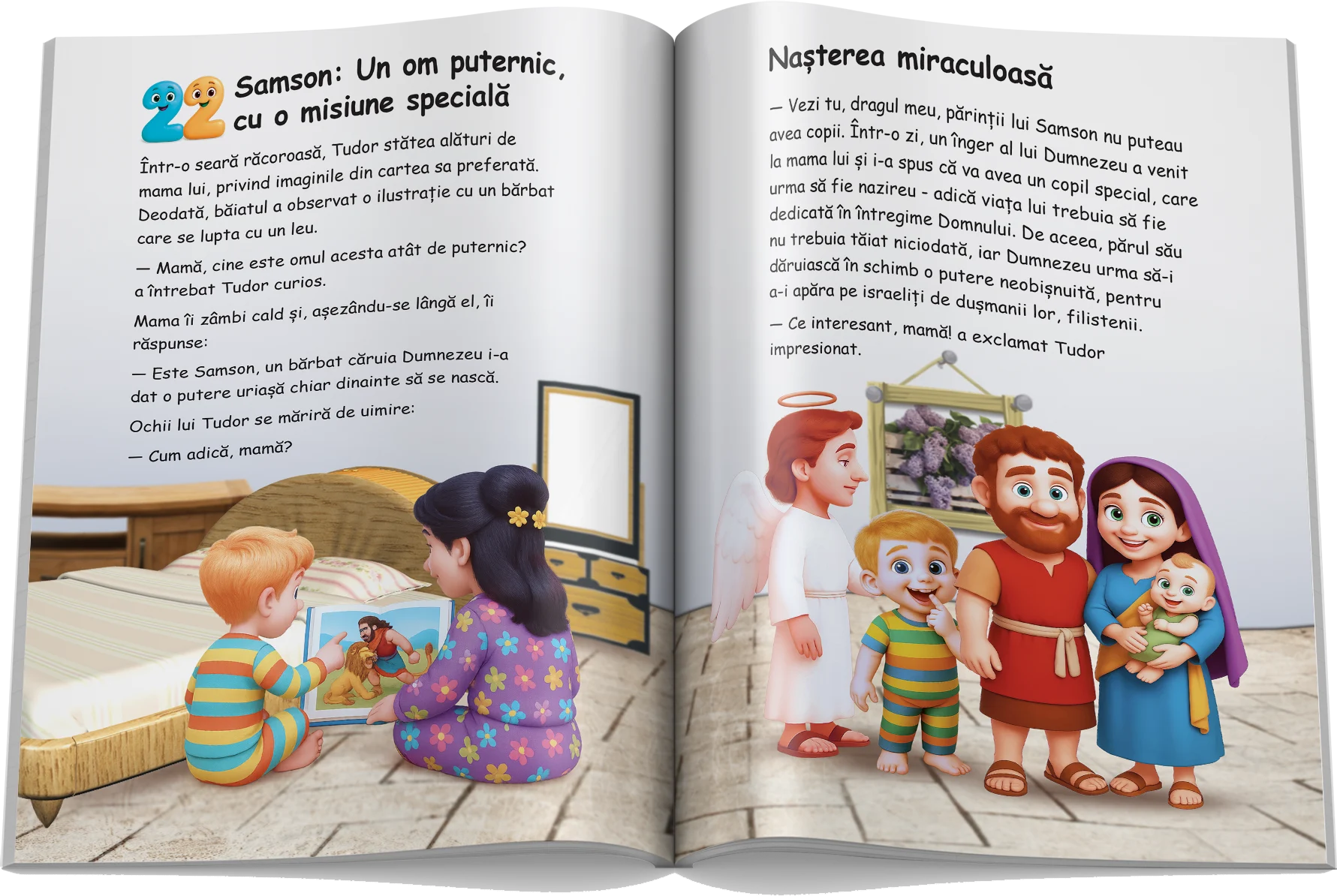 Pagină interioară din Biblia pentru copii