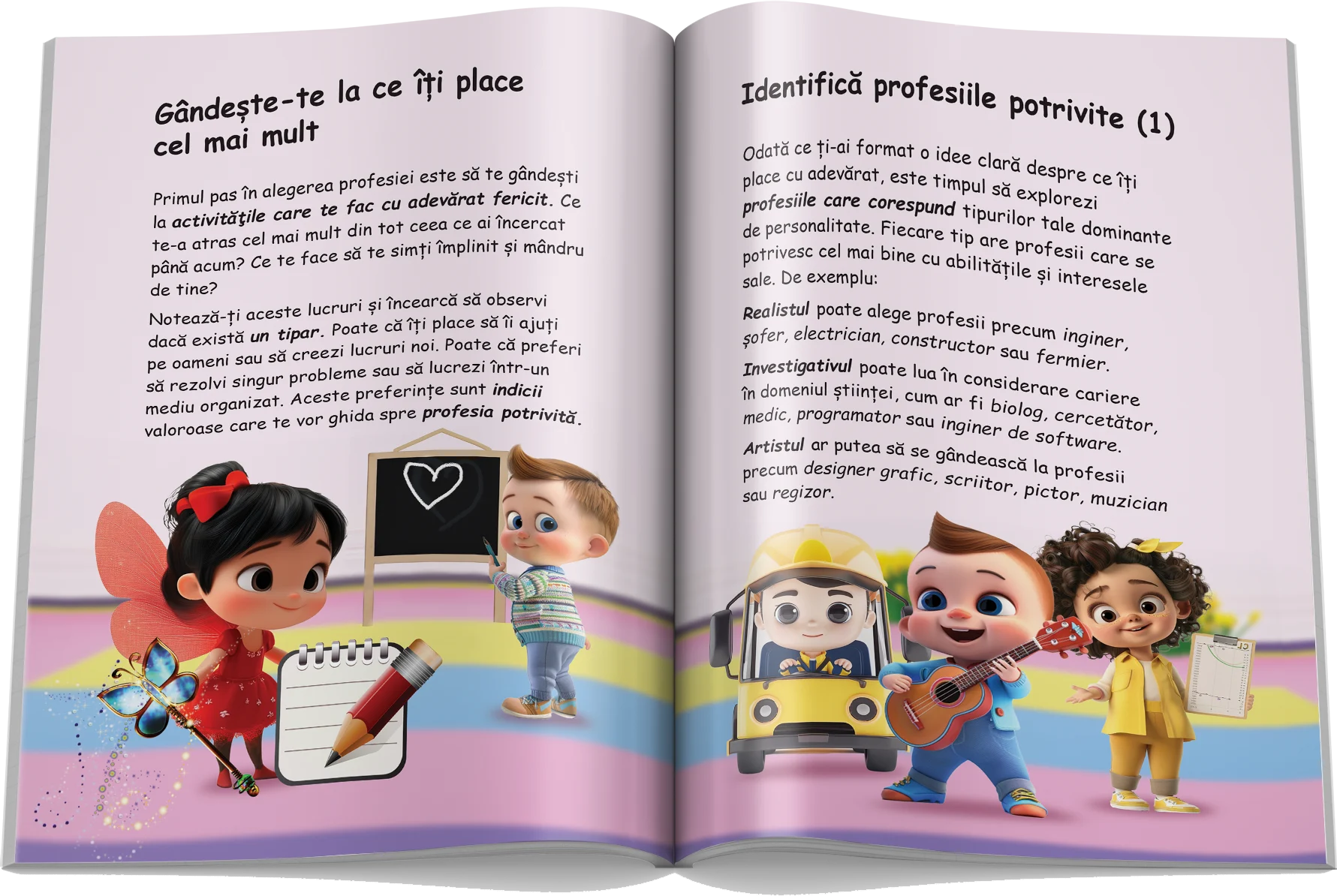 Pagină interioară din Setul Universul Meseriilor