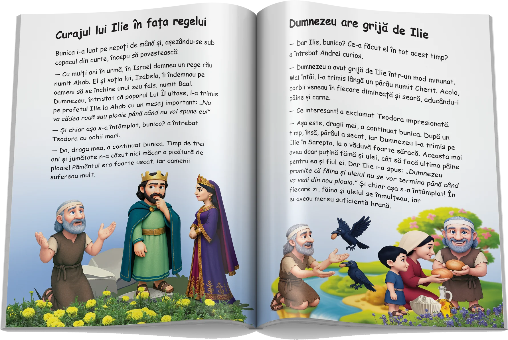 Pagină interioară din Biblia pentru copii