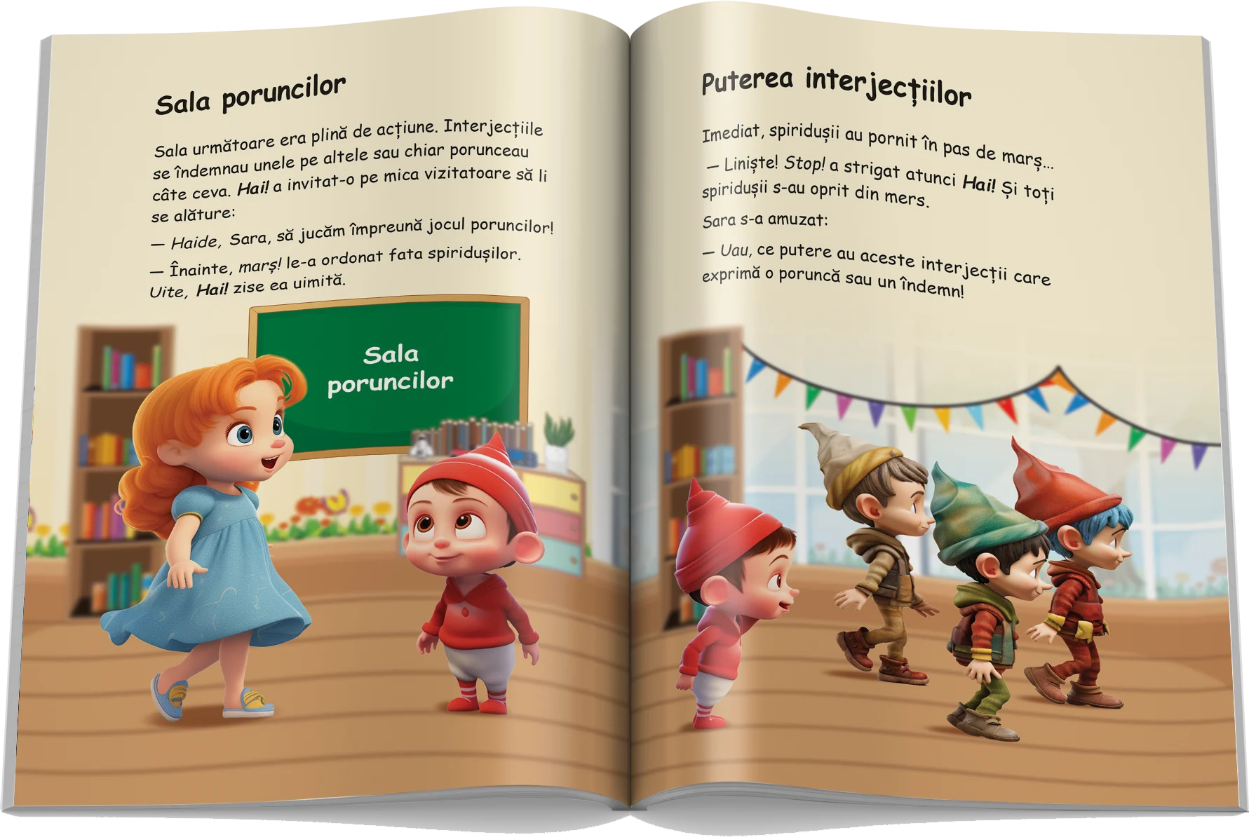 Pagină interioară din Setul Părți de Vorbire