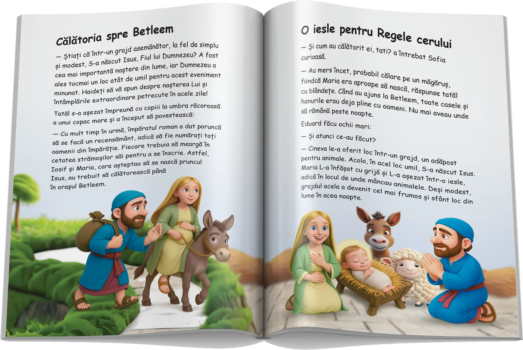 Pagină interioară din Biblia pentru copii