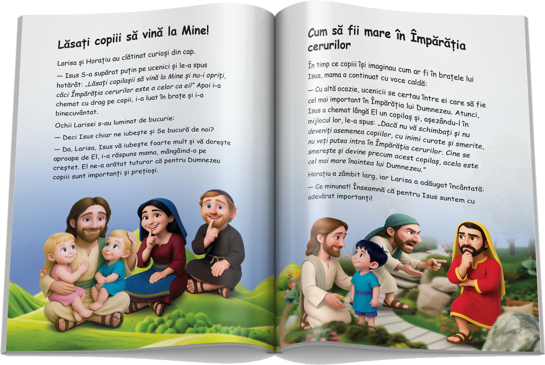 Pagină interioară din Biblia pentru copii