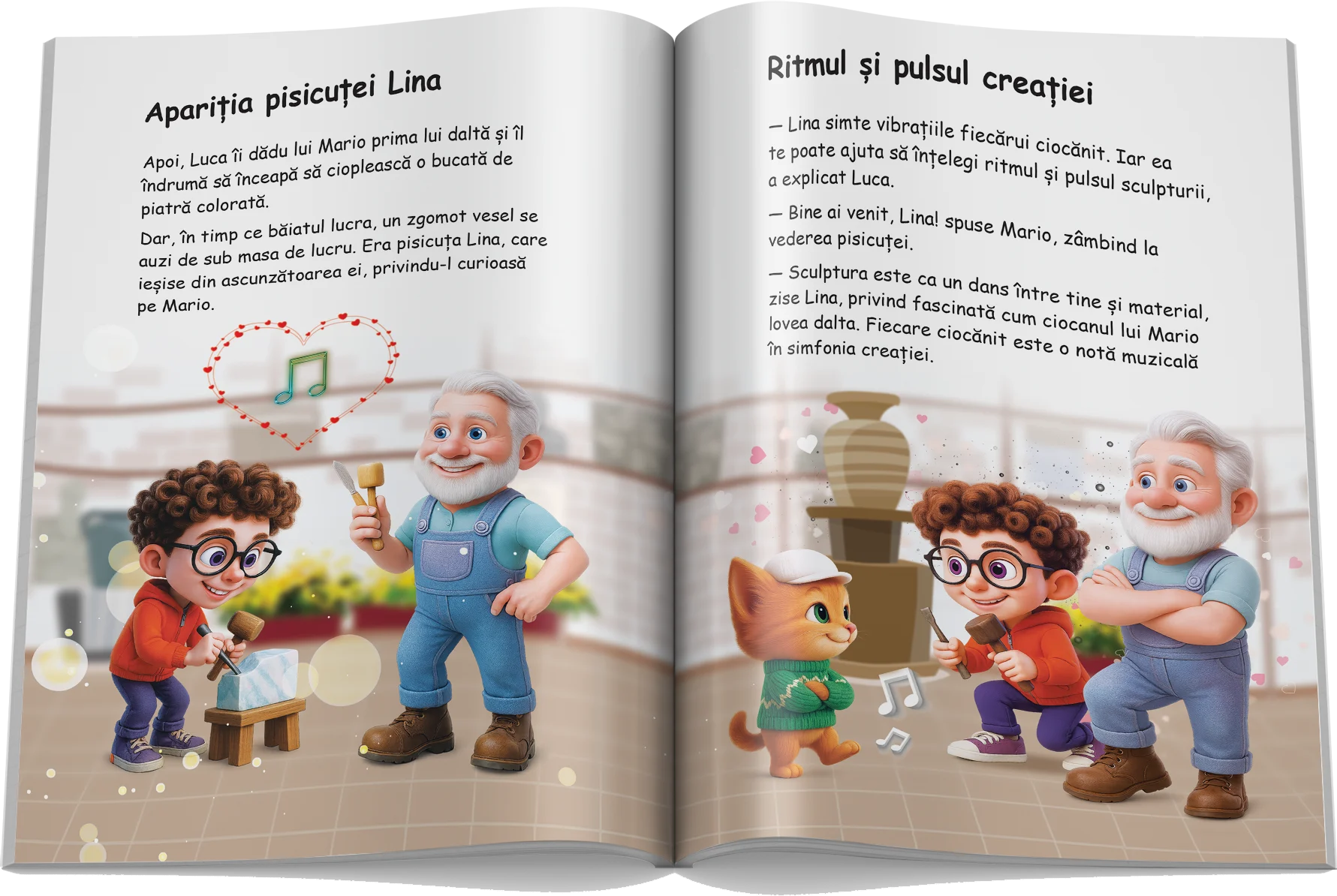 Pagină interioară din Setul Artele Frumoase