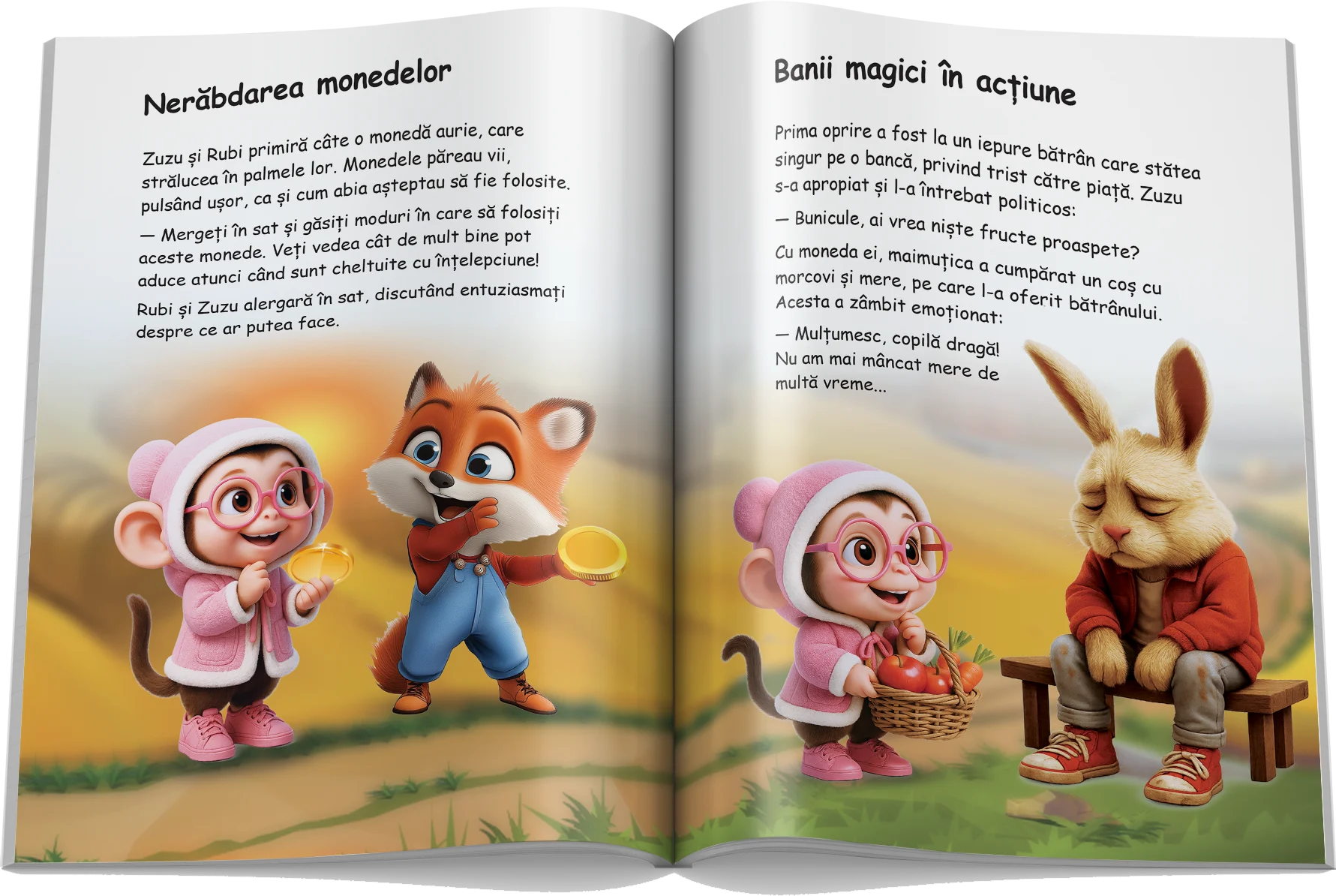 Pagină interioară din Setul Educația Financiară