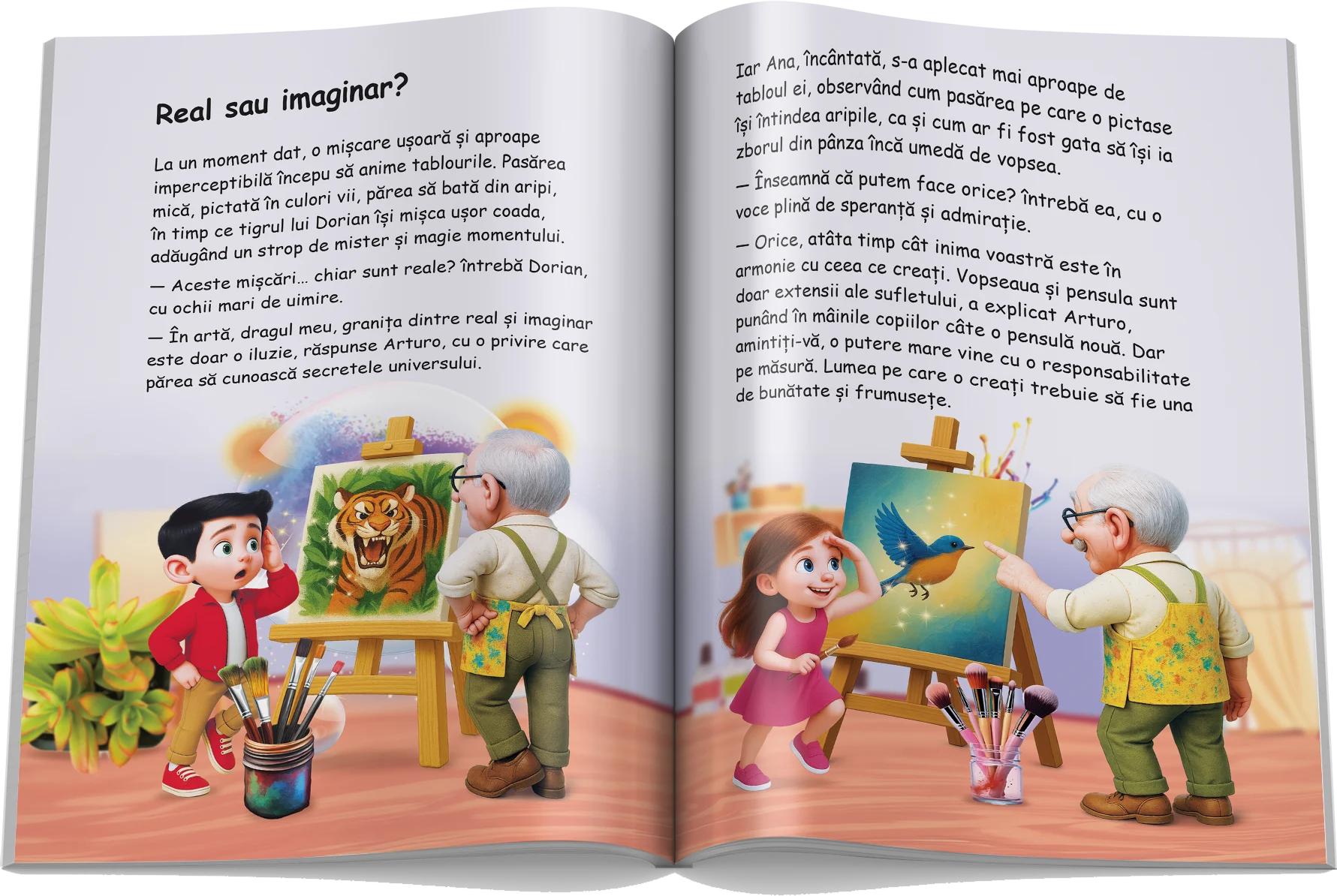 Pagină interioară din Setul Artele Frumoase