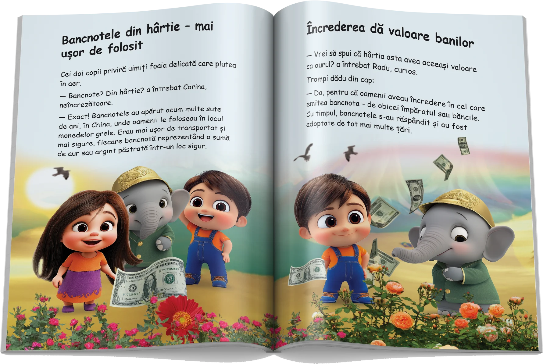 Pagină interioară din Setul Educația Financiară