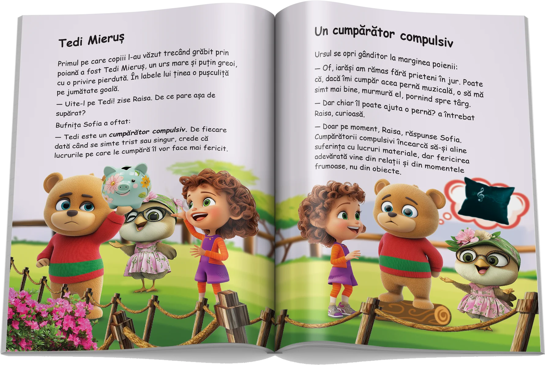 Pagină interioară din Setul Educația Financiară