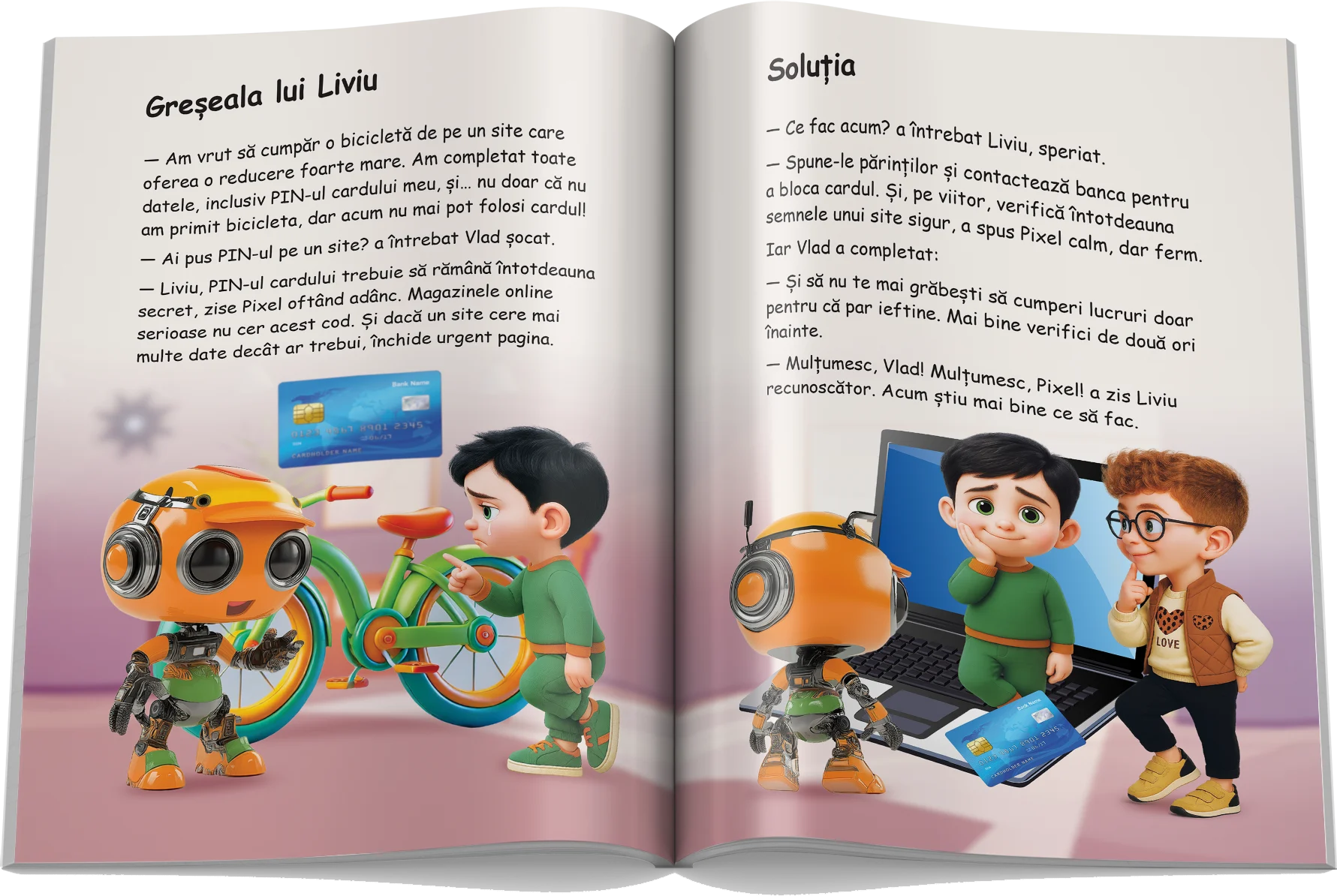 Pagină interioară din Setul Educația Financiară