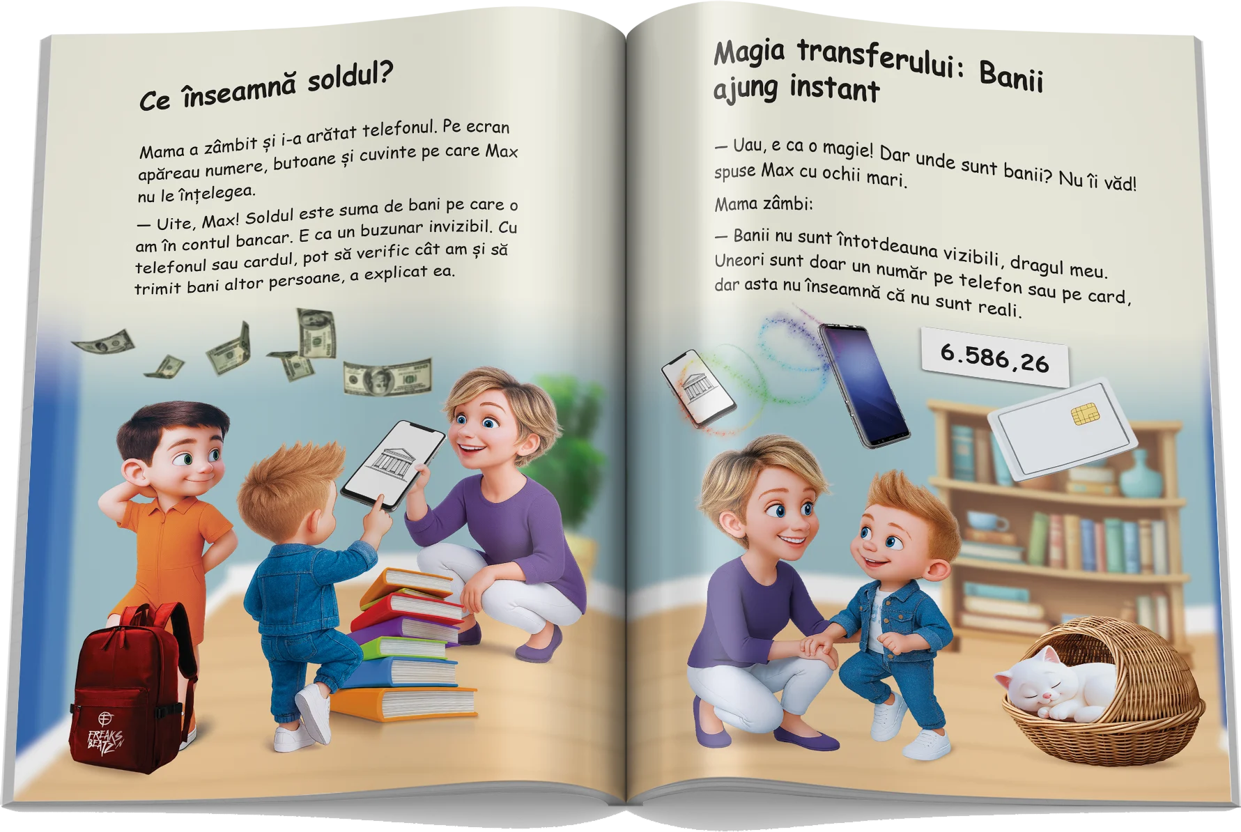 Pagină interioară din Setul Educația Financiară