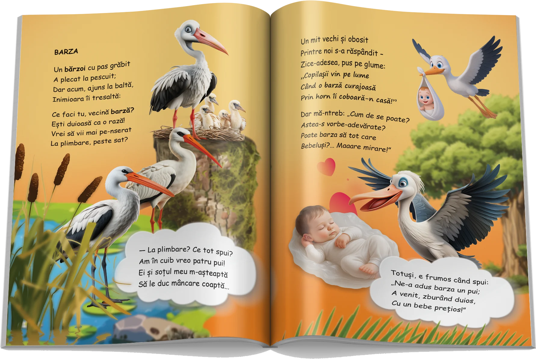 Pagină interioară din Setul Păsări și Insecte