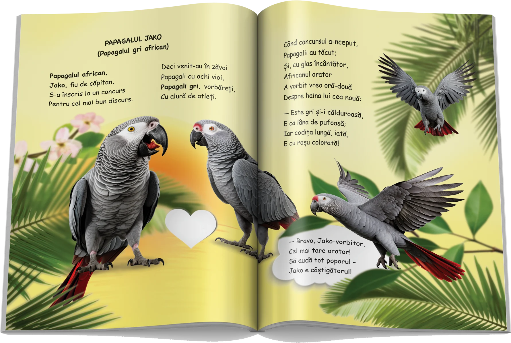 Pagină interioară din Setul Păsări și Insecte