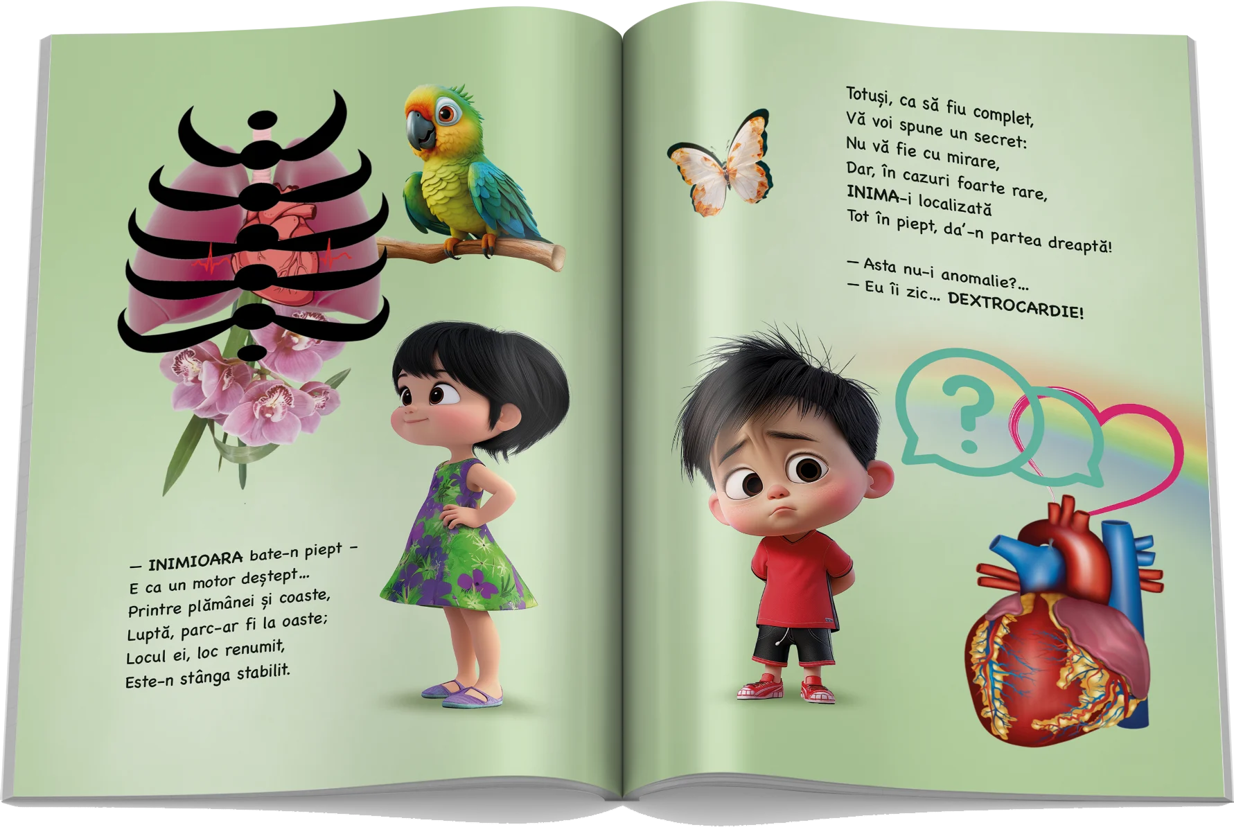 Pagină interioară din Setul Corpul Uman