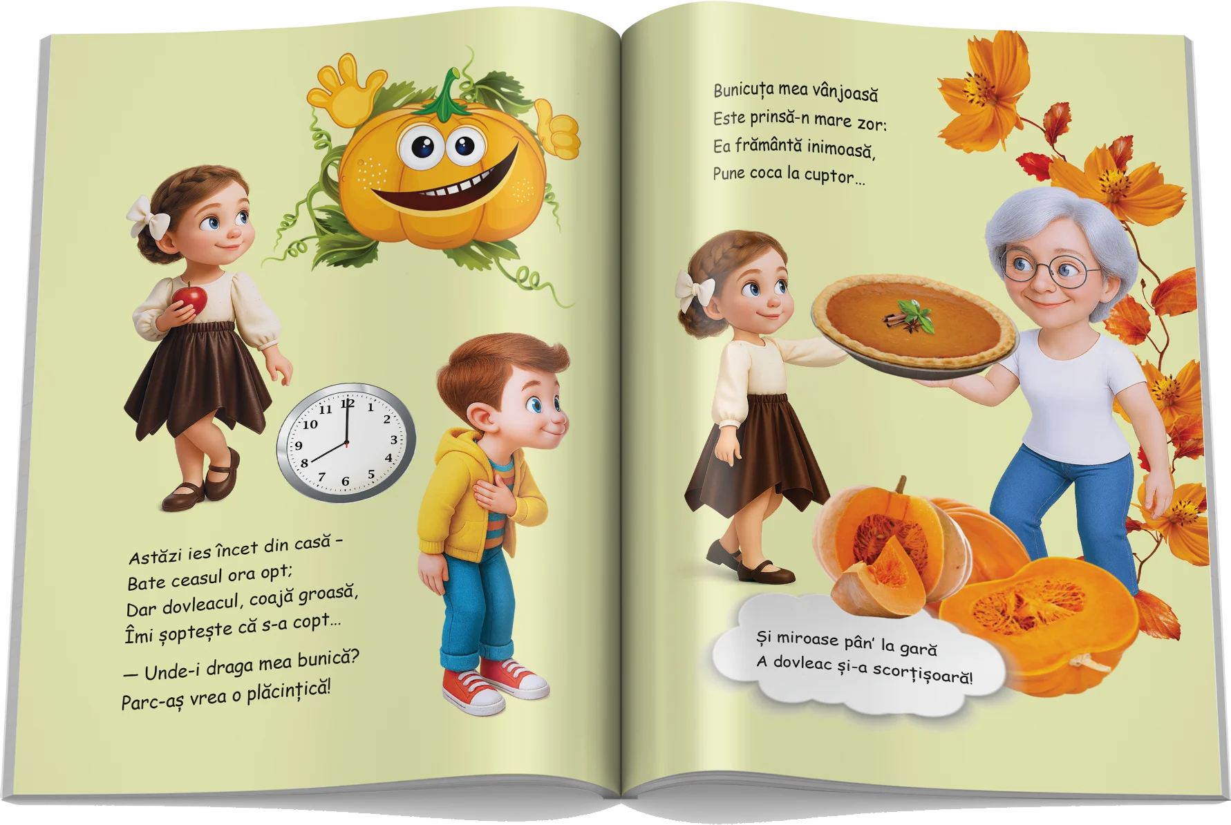 Pagină interioară din Setul Timp și Anotimpuri