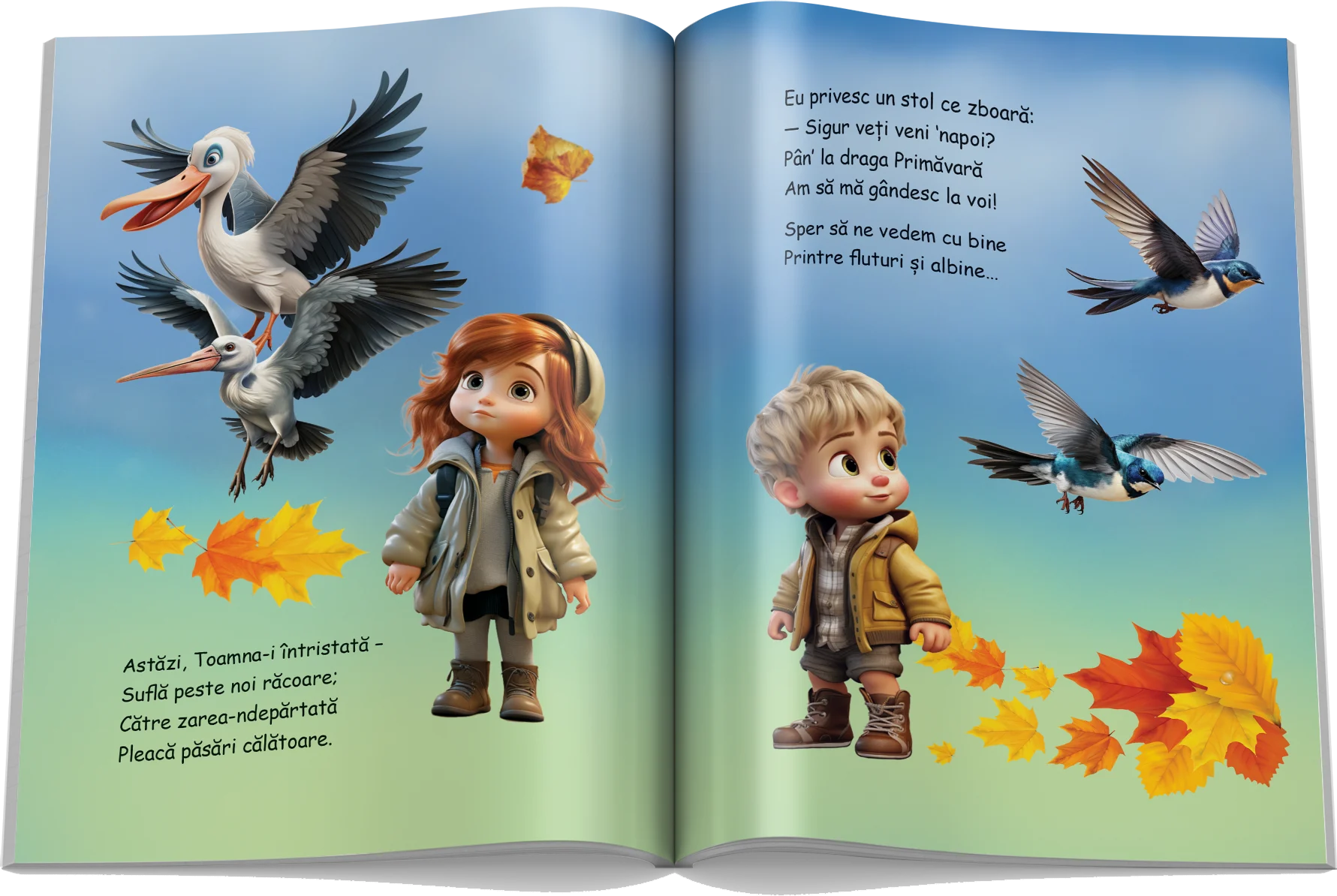 Pagină interioară din Setul Timp și Anotimpuri