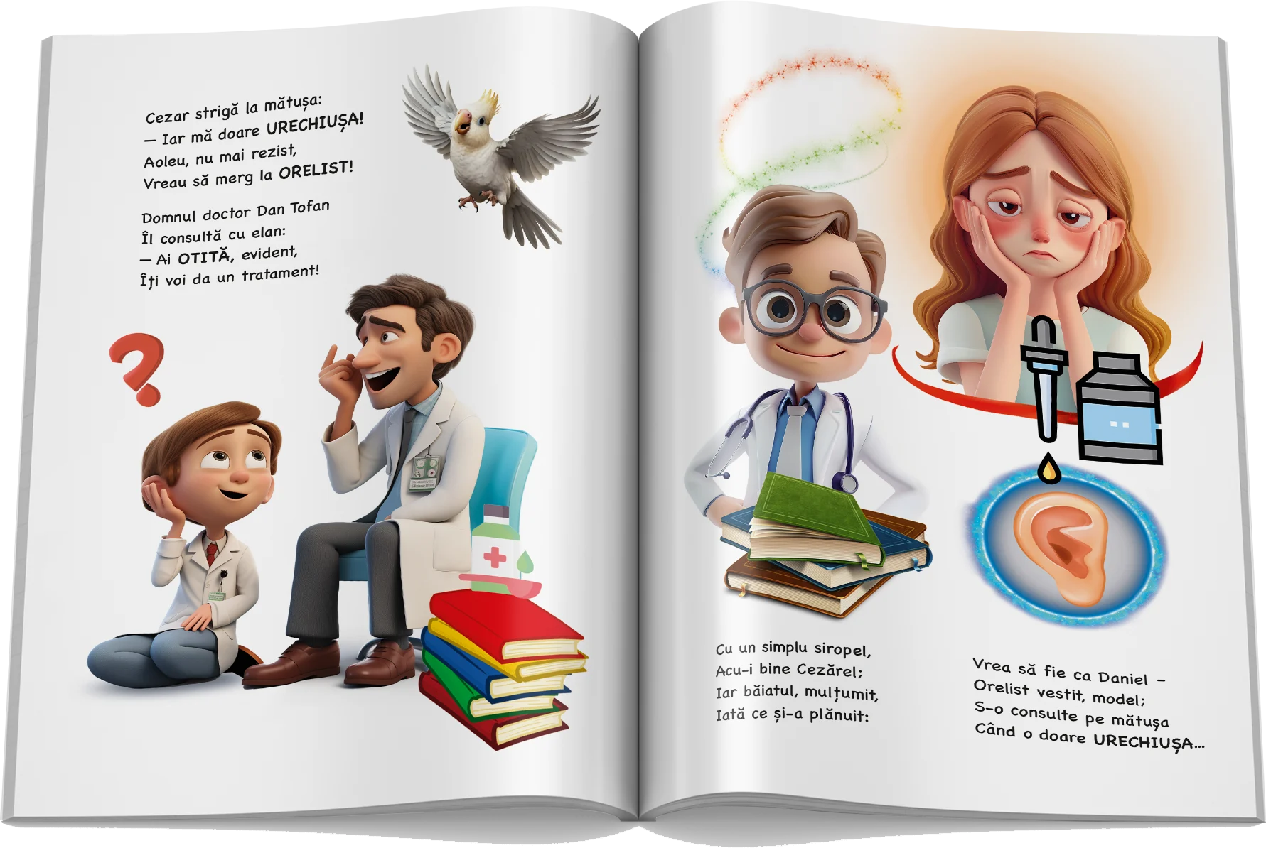 Pagină interioară din Setul Corpul Uman