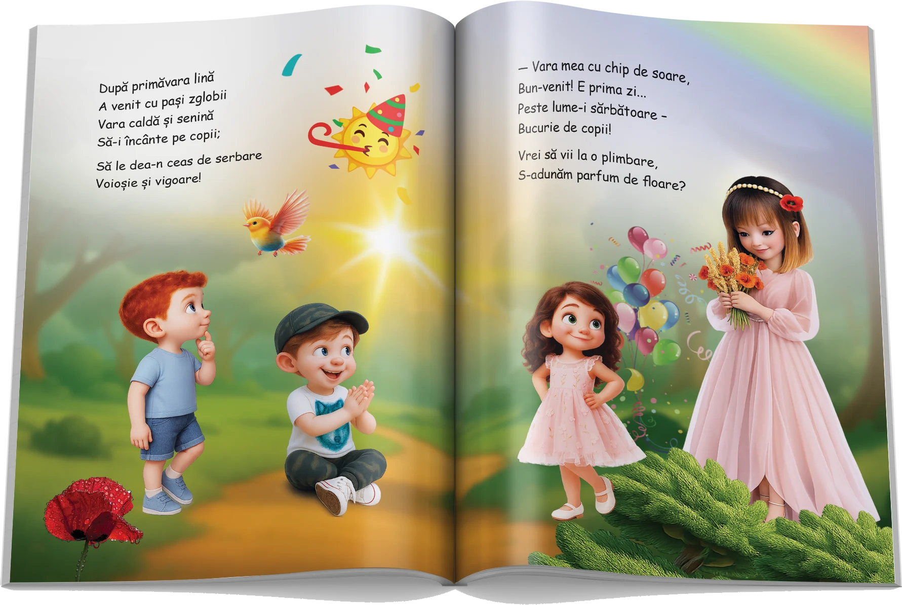 Pagină interioară din Setul Timp și Anotimpuri