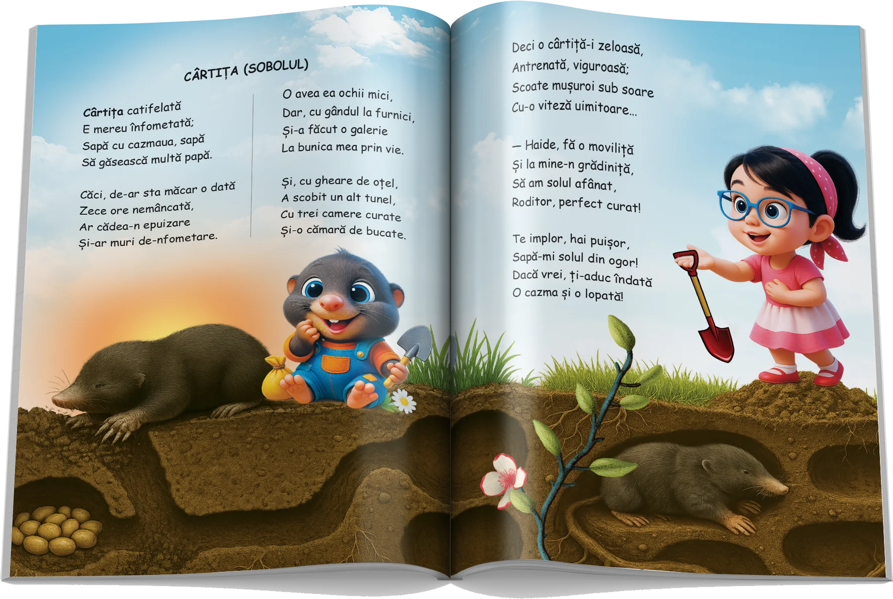 Pagină interioară din Setul Animale