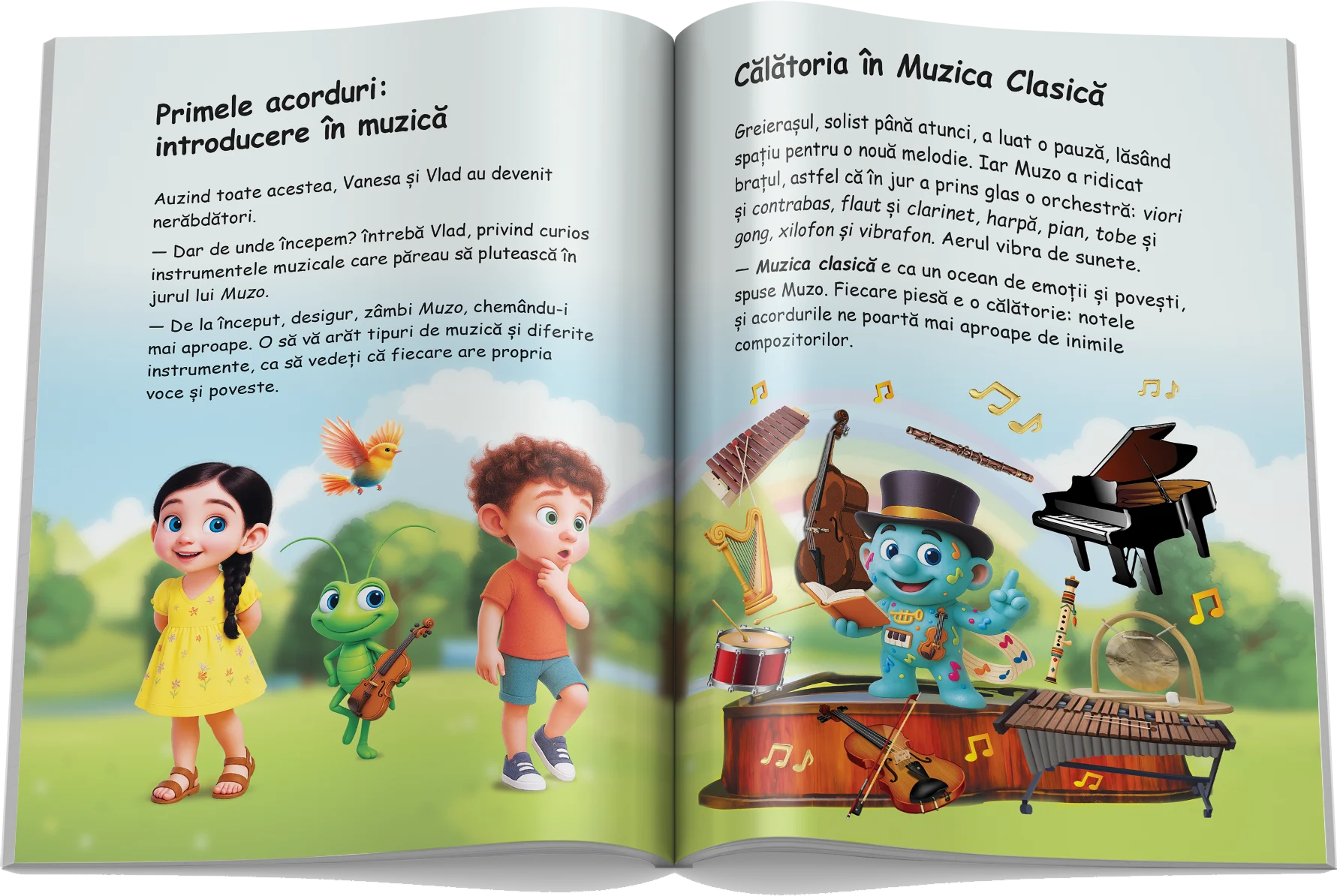 Pagină interioară din Setul Artele Frumoase