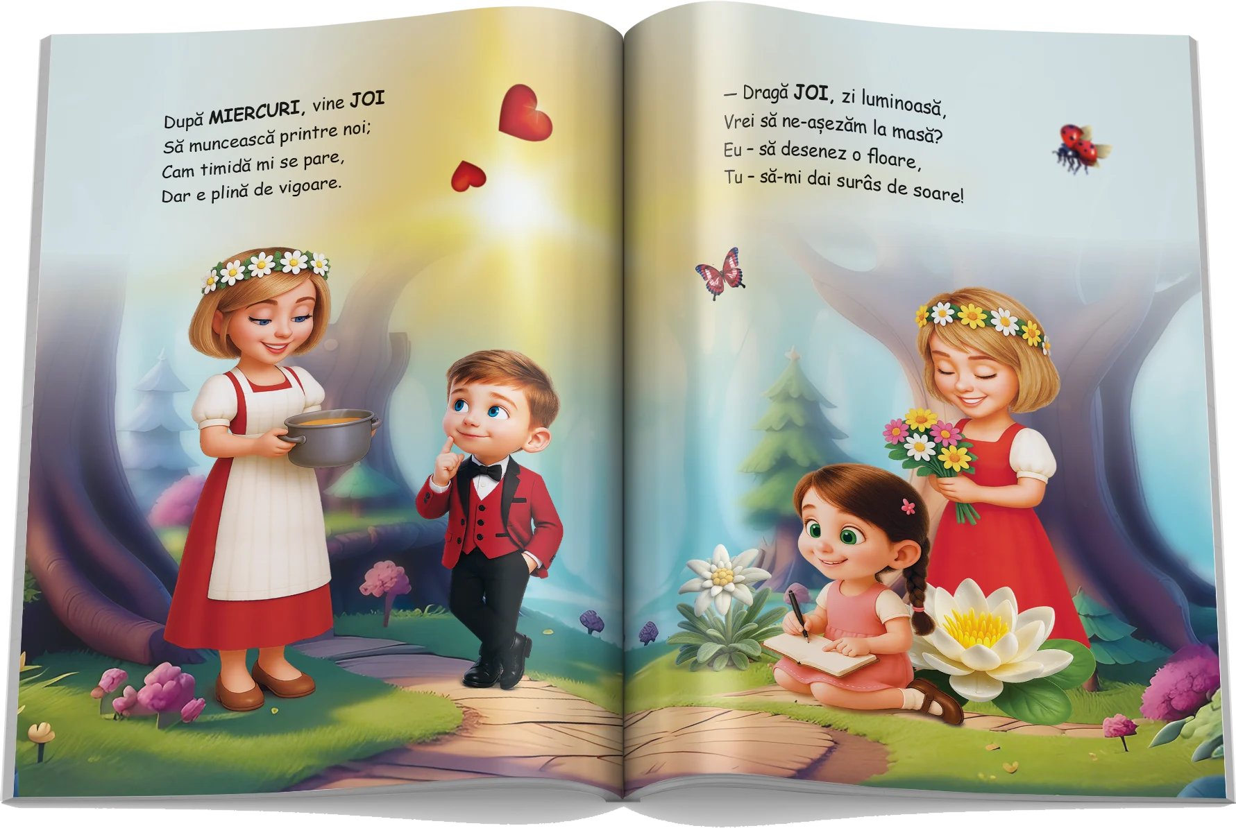 Pagină interioară din Setul Timp și Anotimpuri