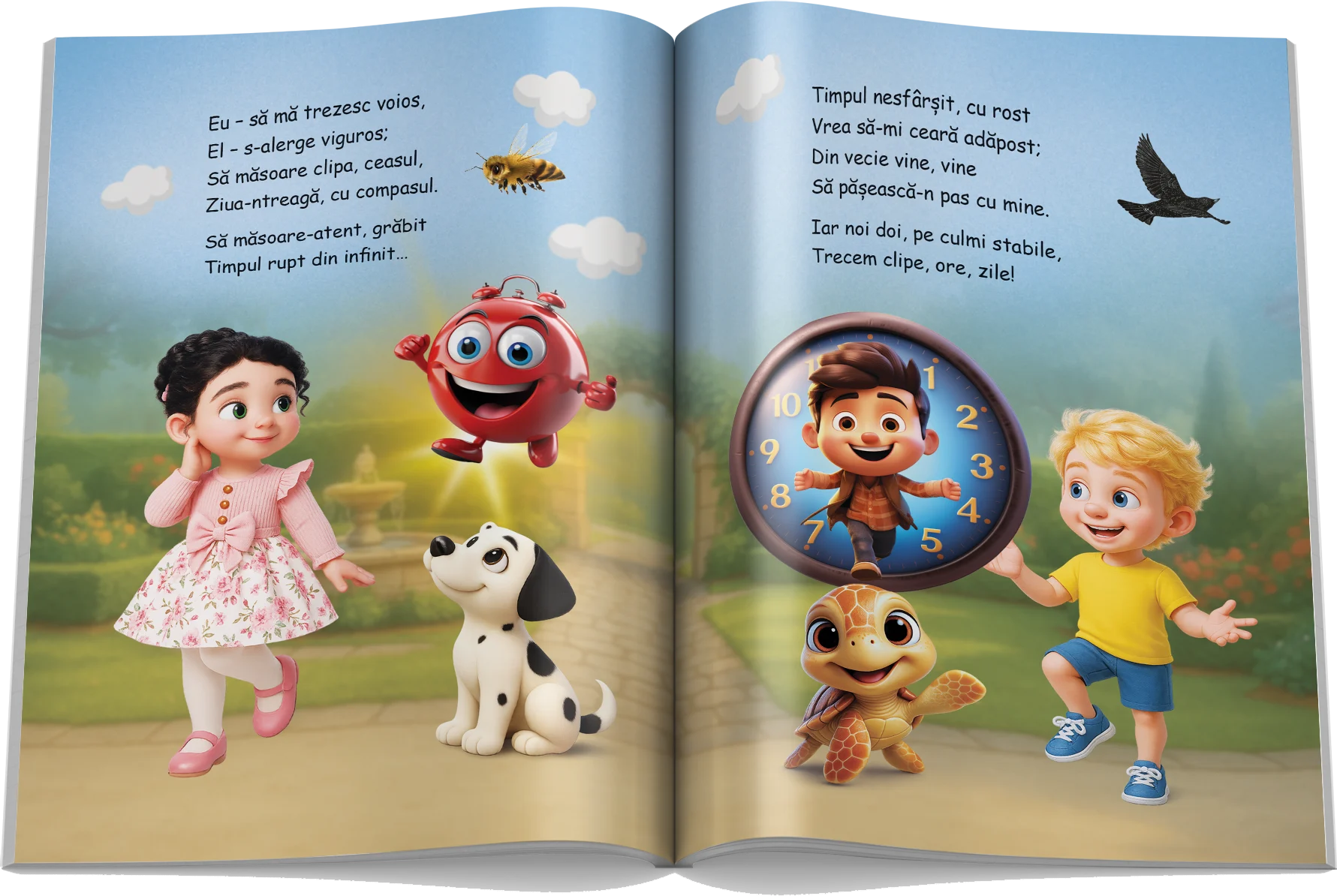 Pagină interioară din Setul Timp și Anotimpuri