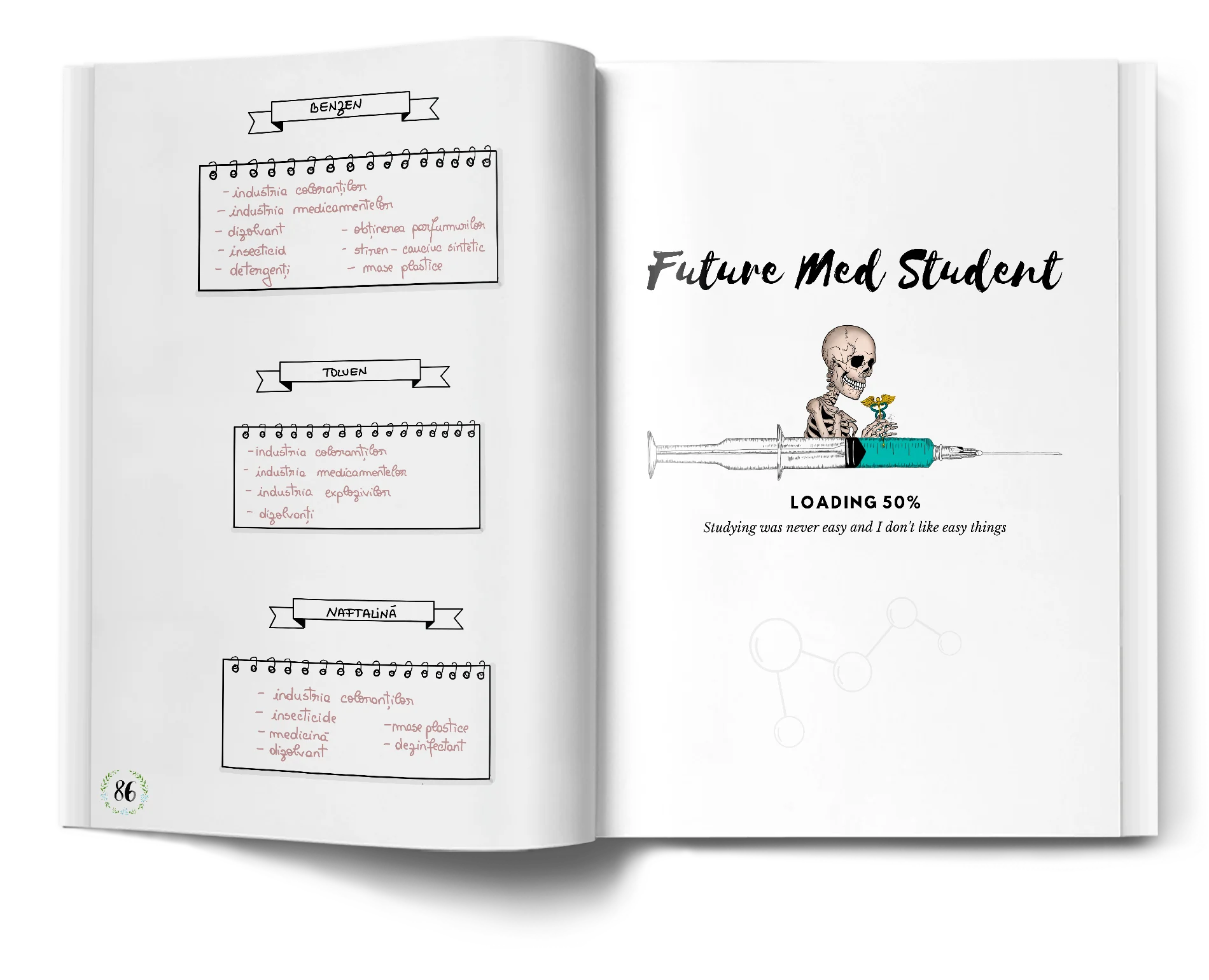 Pagină interioară din Setul Teorie de Chimie pentru Admiterea la Medicină