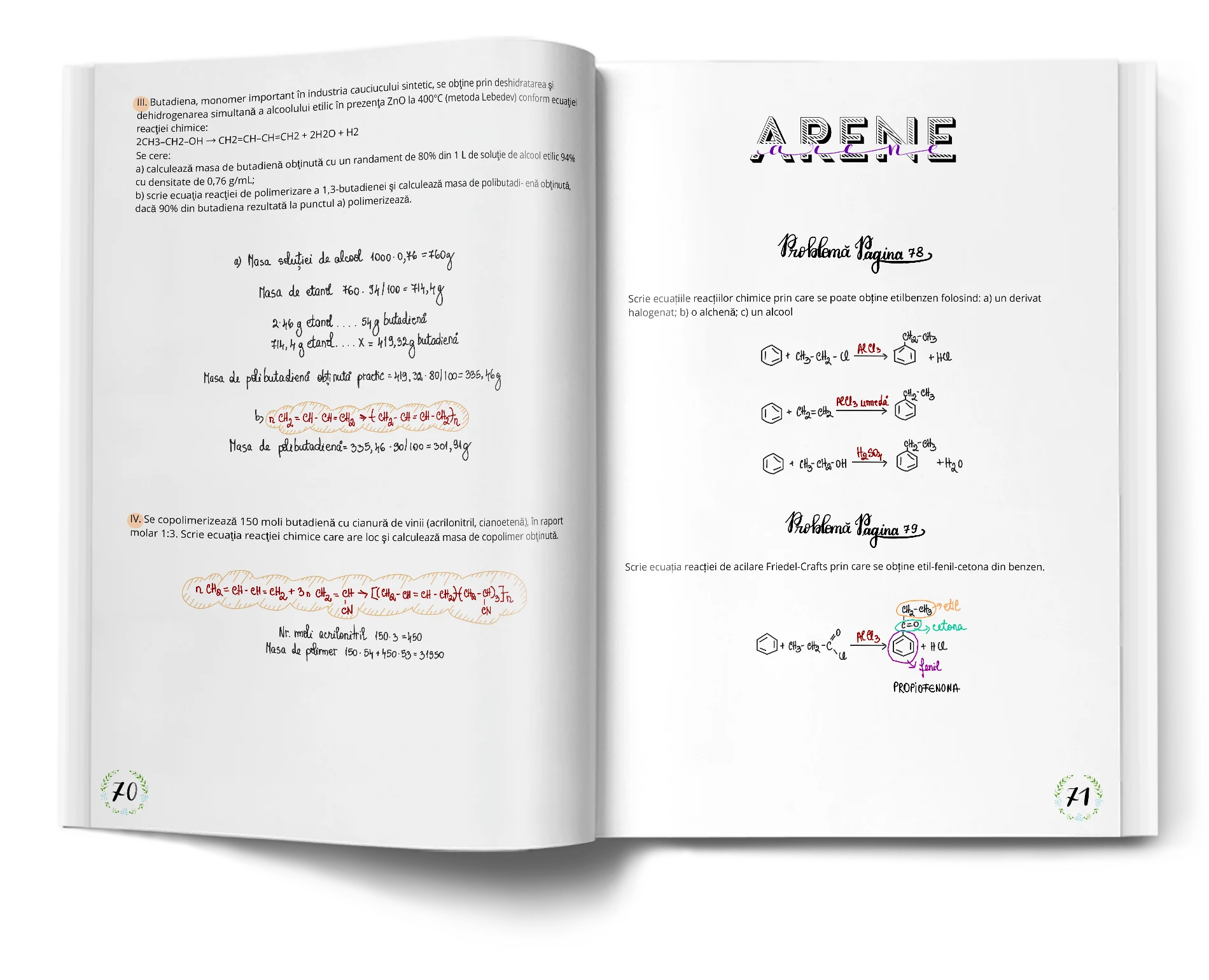 Pagină interioară din Setul Probleme de Chimie pentru Admiterea la Medicină