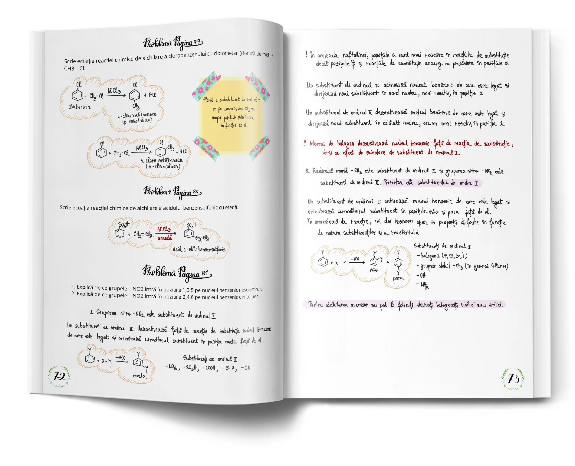 Pagină interioară din Setul Probleme de Chimie pentru Admiterea la Medicină