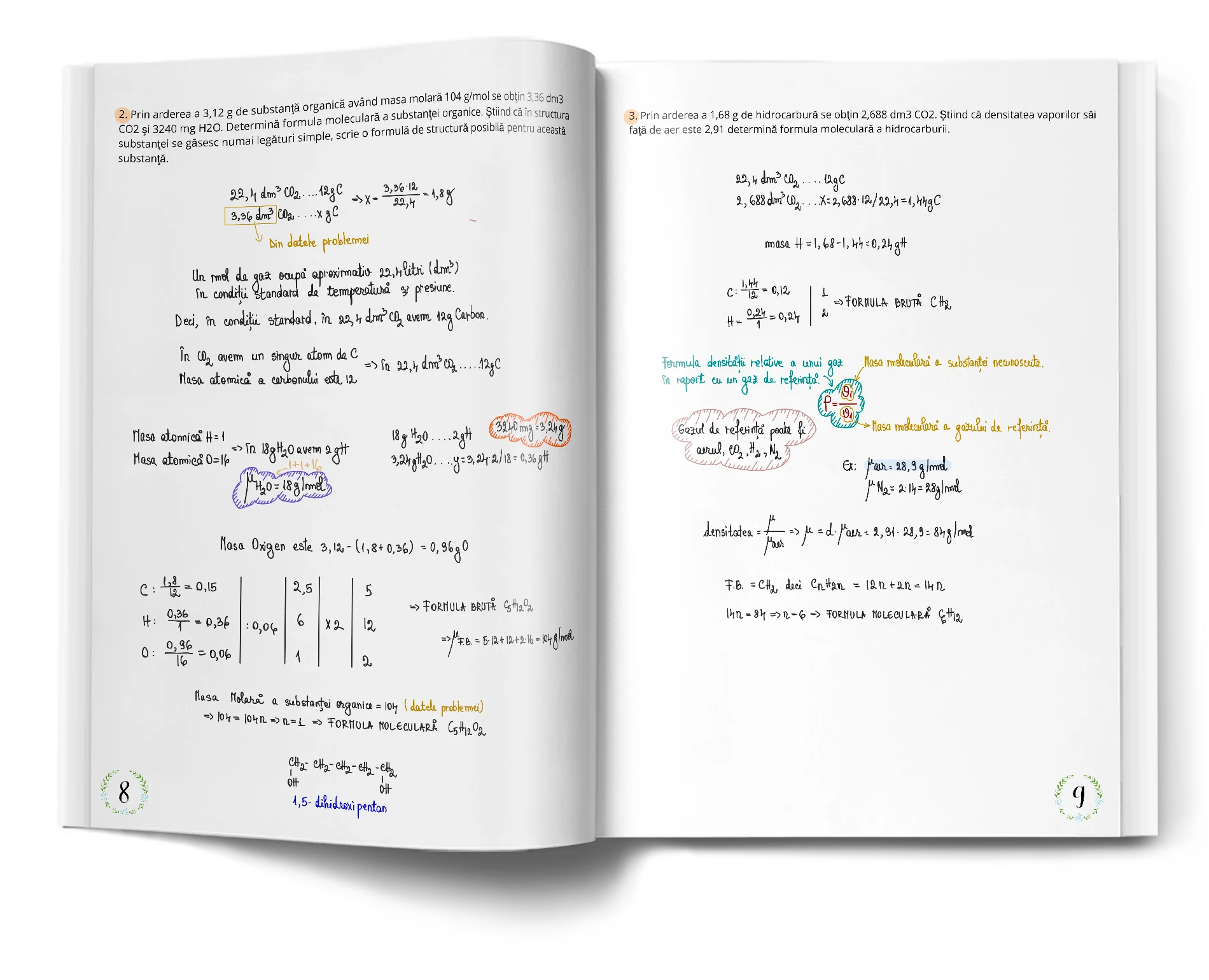 Pagină interioară din Setul Probleme de Chimie pentru Admiterea la Medicină