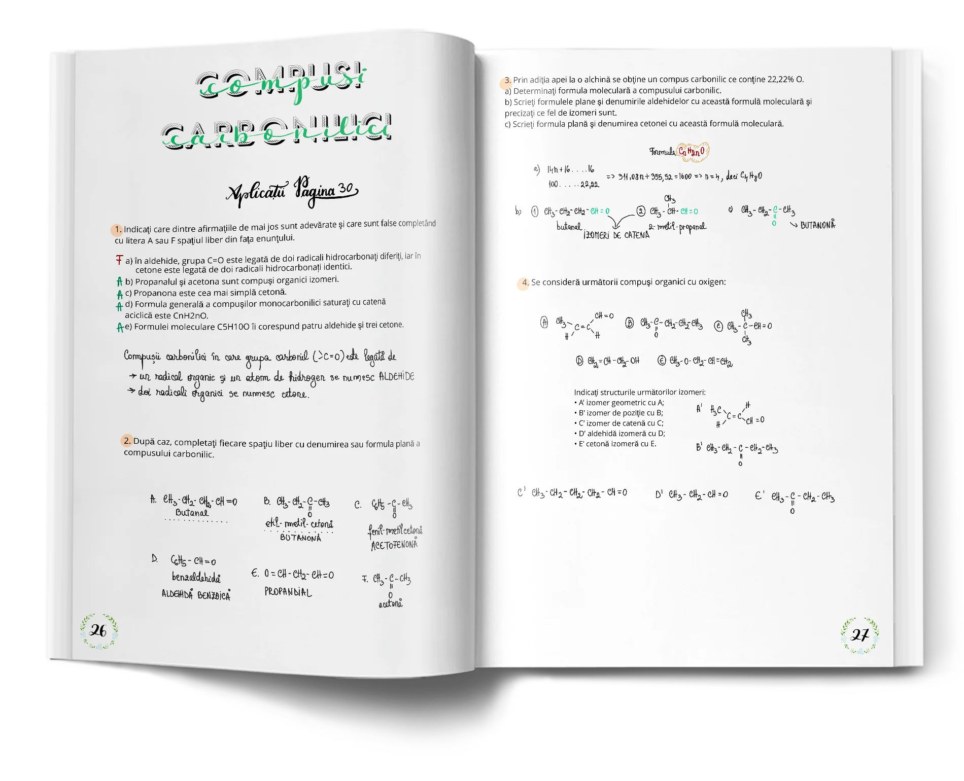 Pagină interioară din Setul Probleme de Chimie pentru Admiterea la Medicină