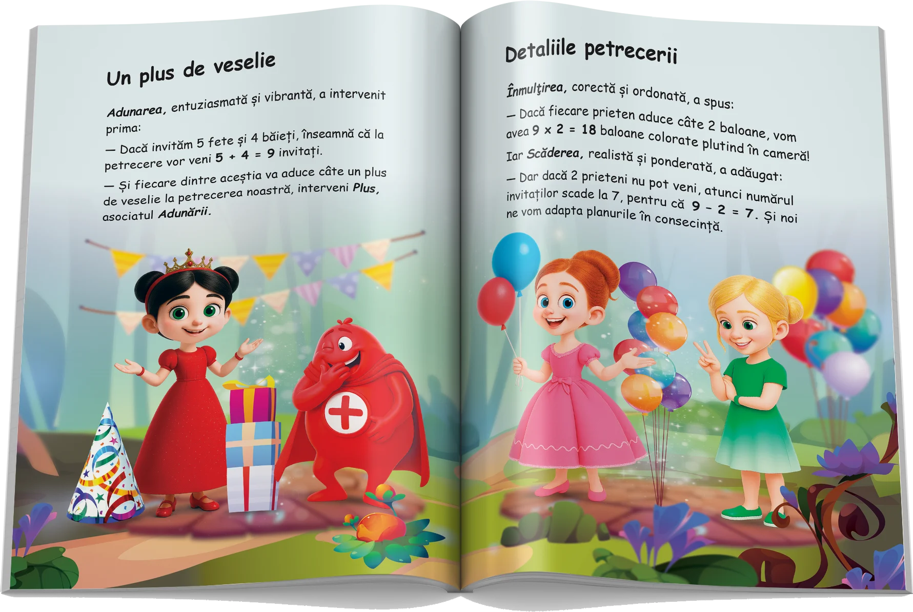 Pagină interioară din Setul Matematică