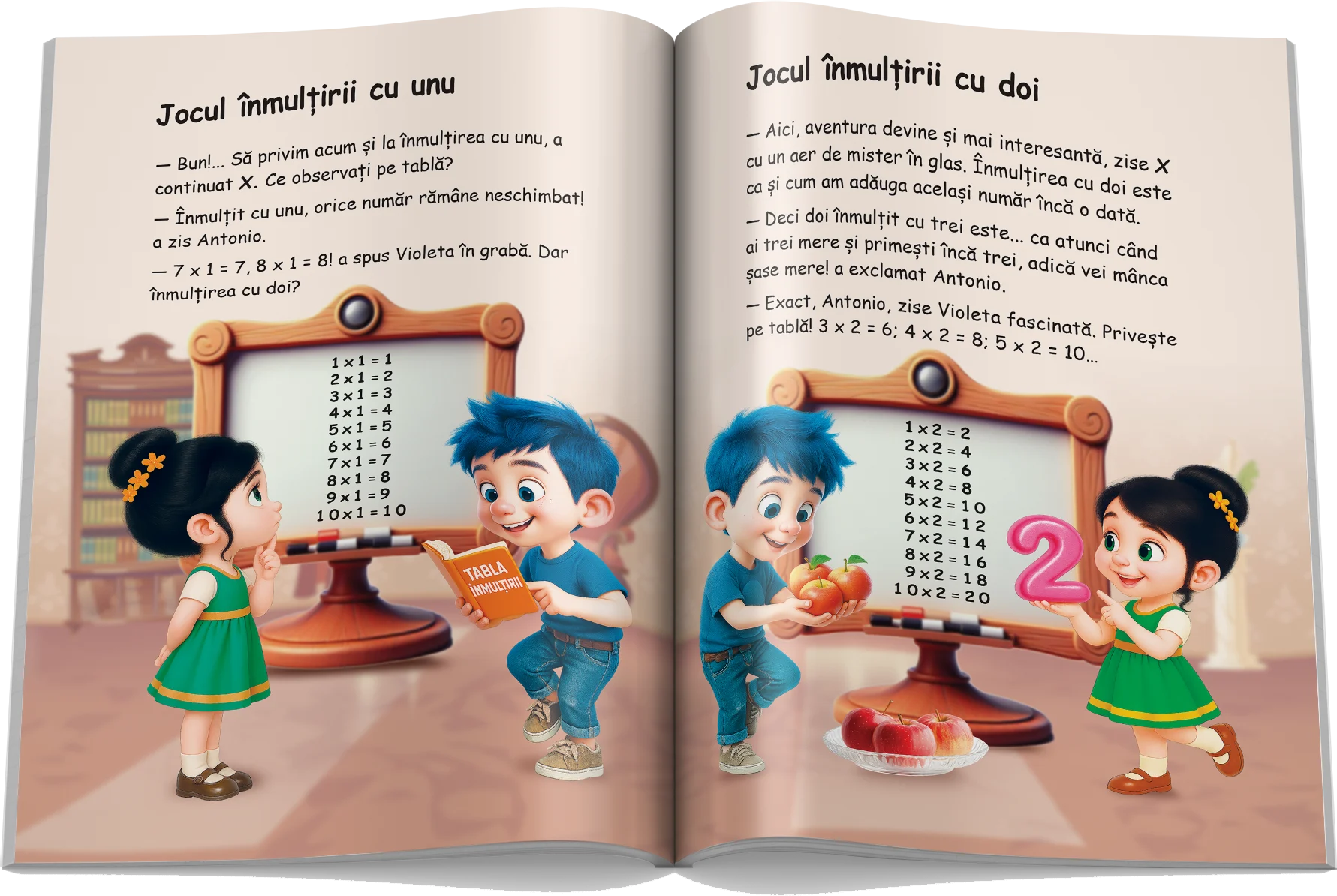 Pagină interioară din Setul Matematică