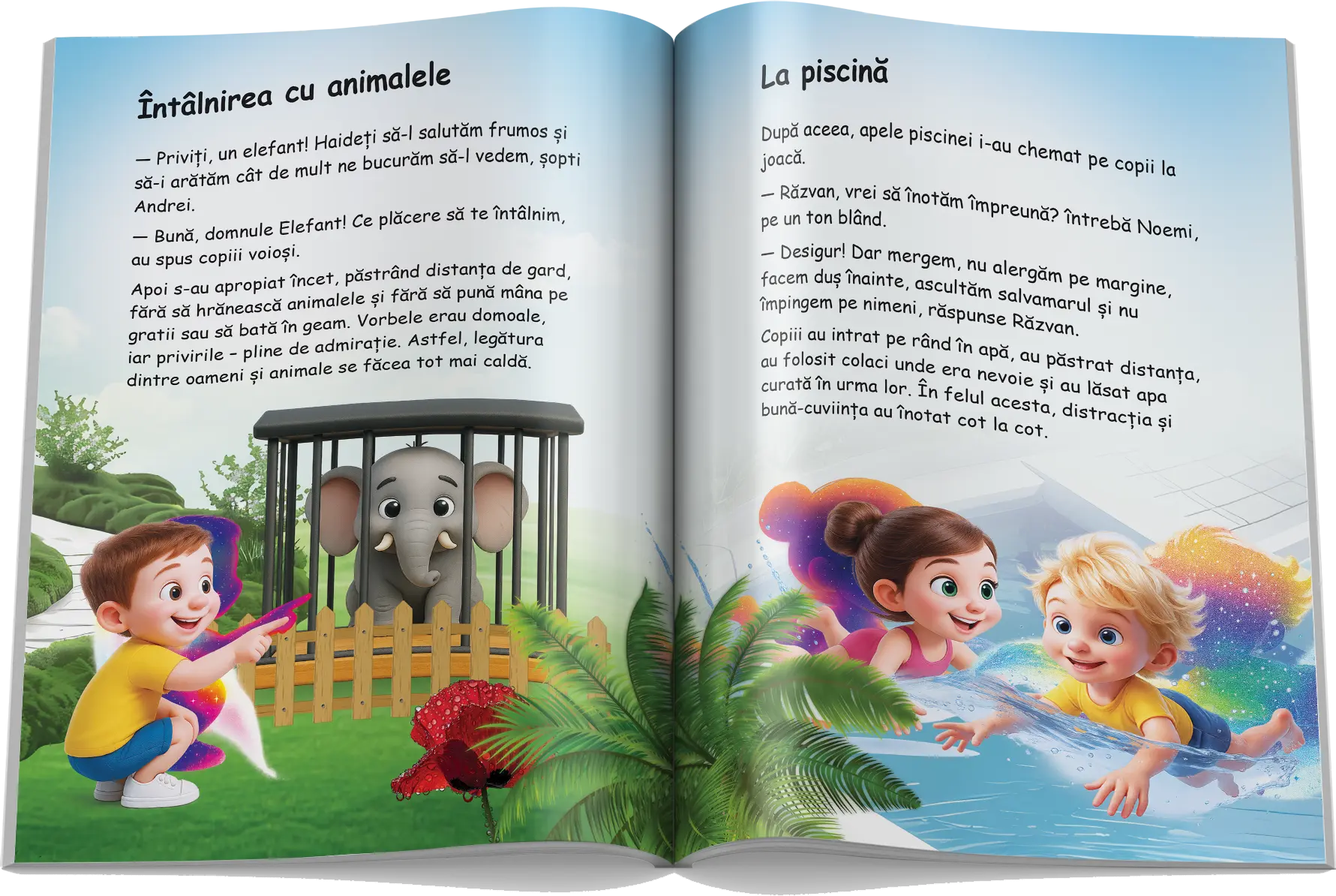 Pagină interioară din Setul Povești de Bună Purtare
