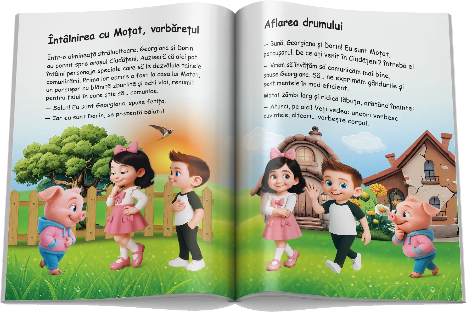 Pagină interioară din Setul Povești de Bună Purtare