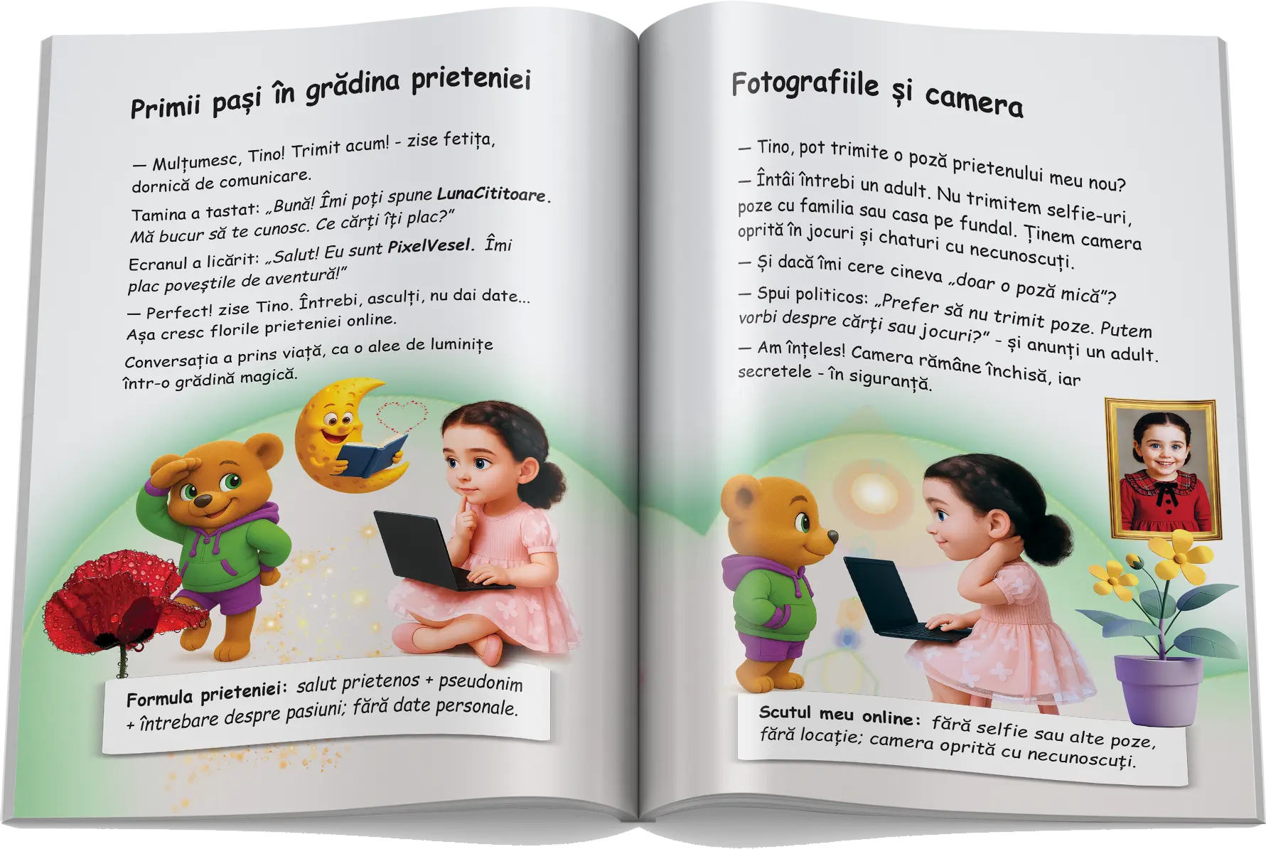 Pagină interioară din Setul Povești de Bună Purtare