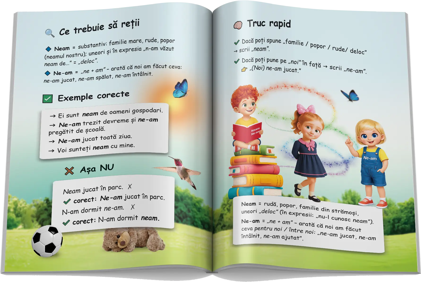 Pagină interioară din Scrierea corectă (ortograme)