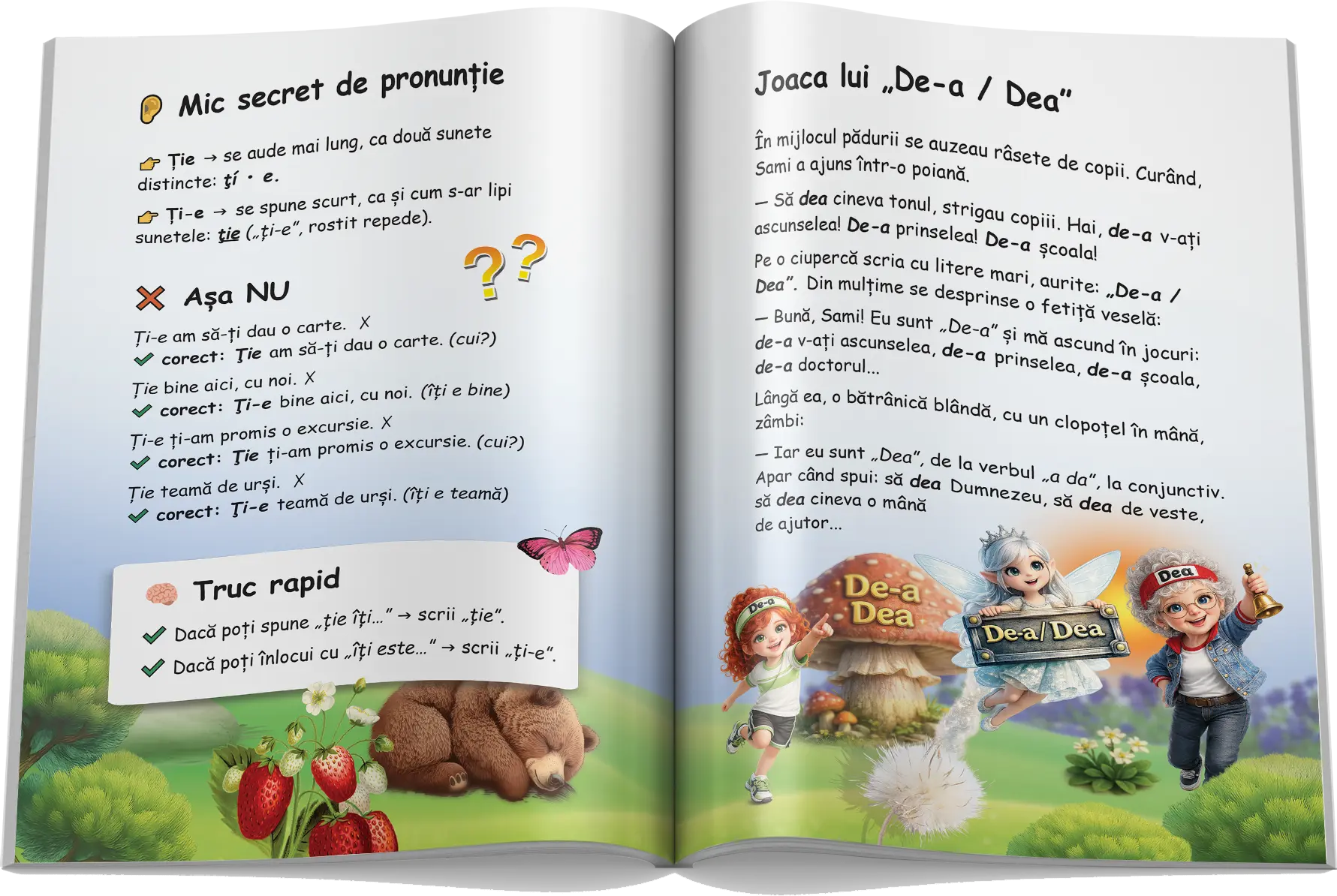 Pagină interioară din Scrierea corectă (ortograme)