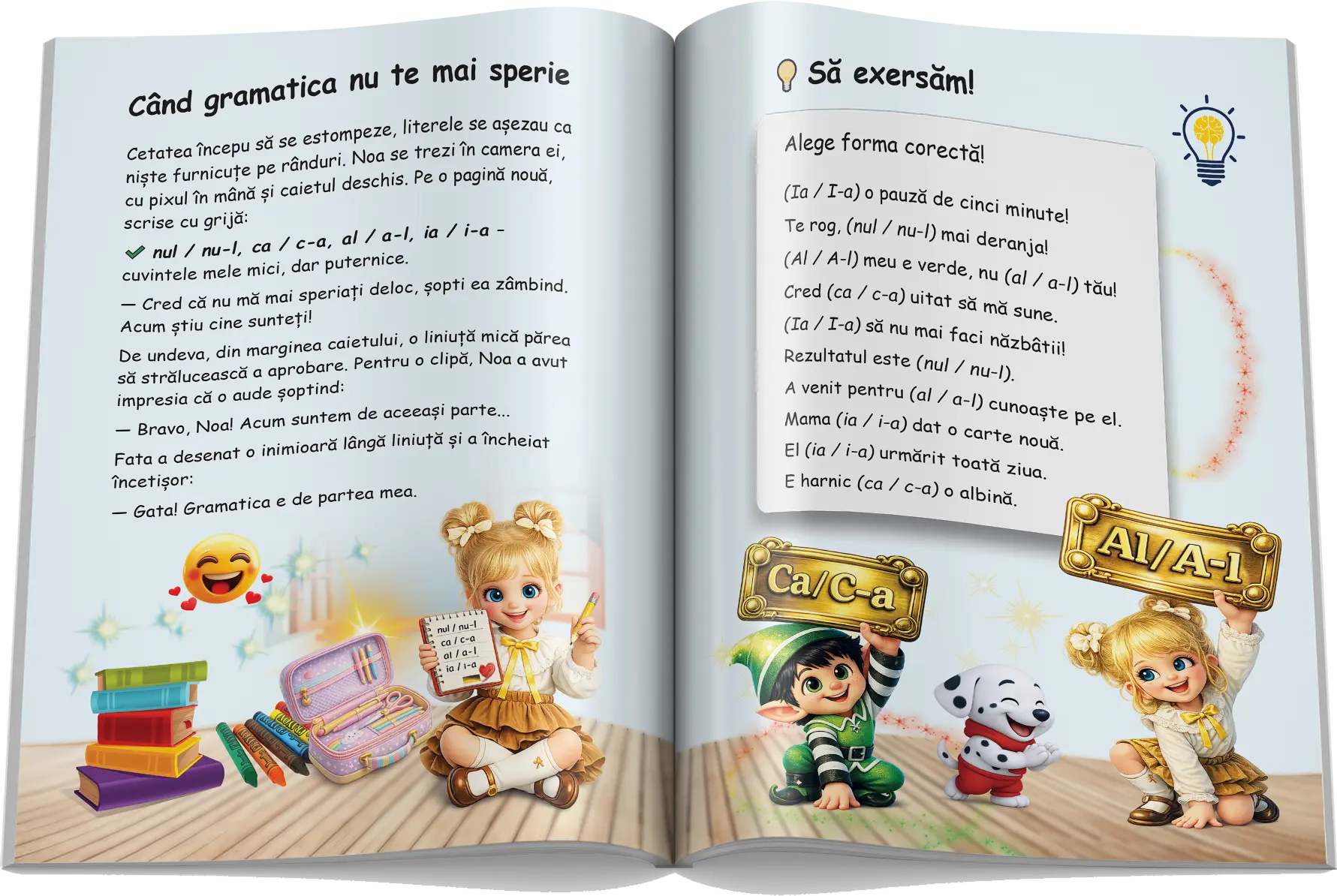 Pagină interioară din Scrierea corectă (ortograme)